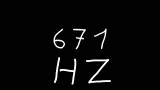 671 hz