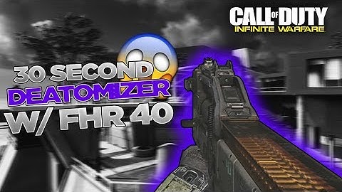 THE MOST INSANE DE-ATOMIZERS IN INFINITE WARFARE! INSANE "30 SECOND SPAWN TRAP" NUKE WITH FHR-40!