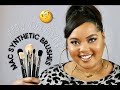 NEW MAC Synthetic Brushes Review + Comparison to Old Brushes
