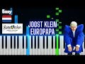 Joost Klein - Europapa - Netherlands 🇳🇱 Eurovision 2024 | Easy Piano Tutorial (chorus)