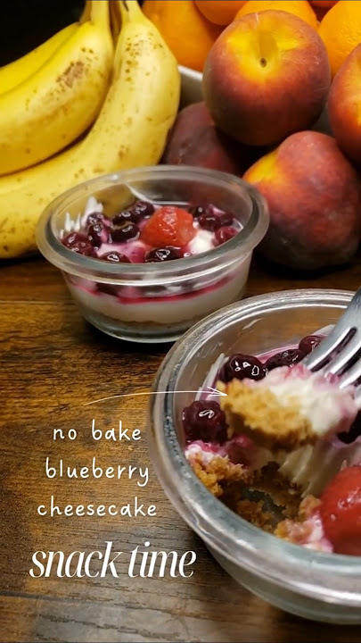 Quick & Easy No-Bake Blueberry Cheesecake | Tiny Treats in Minutes!