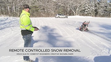Minocqua man engineers remote controlled snowblower