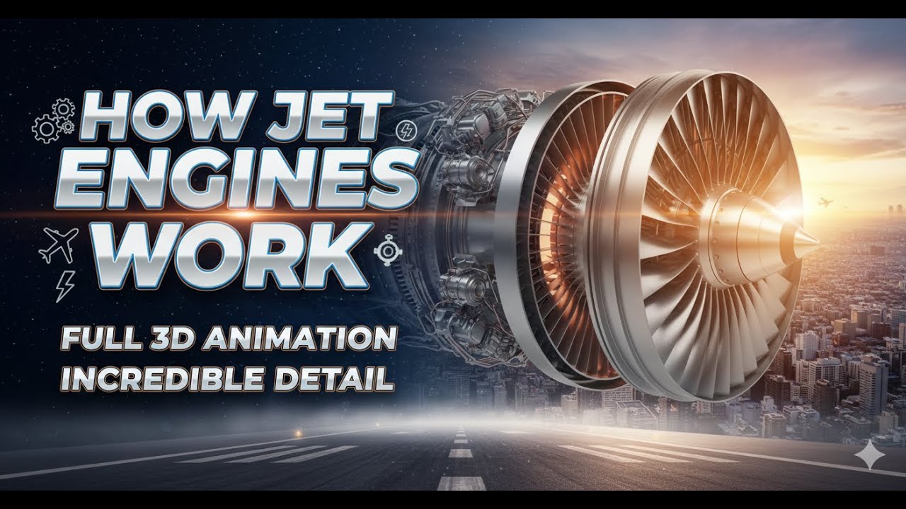 Inside a Jet Engine – Full Air, Fire & Thrust Explained in 3D - YouTube