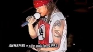 Guns N' Roses - Yesterdays + intro DTJ | São Paulo Anhembi 1992 PRO-SHOT | Use Your Illusion Tour