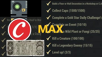 Fallout 76 Locked and Loaded: Guide to Doing Dailies (max caps, max scrip and max gold bullion)