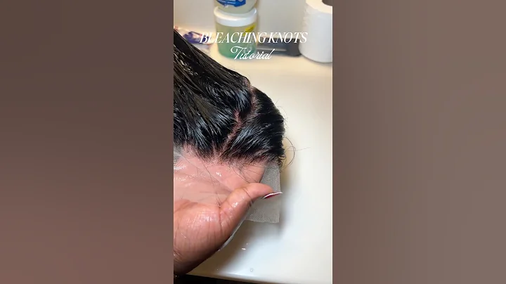 Bleaching Knots Tut🤍#wig #wigtok#wiginfluencer #wigbleachingtutorial#viarlshort
