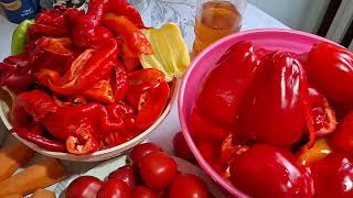 картинка: Перец сладкий +горький+ помидоры+ морковь+ лук и чеснок получилась аппетитка моя осенняя заготовка