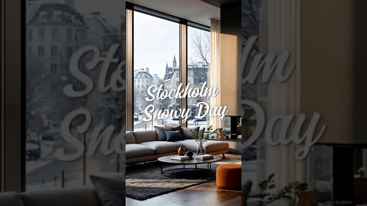 Cozy Jazz & Nordic Serenity | Stockholm Snowy Day