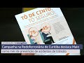 Campanha na Rodoferroviária de Curitiba destaca Maio como mês de prevenção de acidentes de trânsito