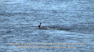 SPARUS II, waypoint following at surface