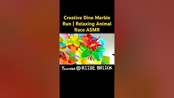 🦕🎨🌿Dinosaur Marble Run Journey | Satisfying Block Course