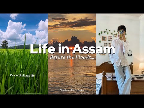Vlog 🌾🎐: Slow Living in Assam | Peaceful Village Morning | Rural Life Before the Flood 🍀