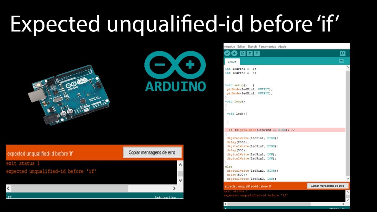 Arduino Expected Unqualified Id Before