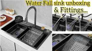 Water Fall Sink (Unboxing, Complete Fittings) #waterfall #sink #multifunctional #alkhaleej