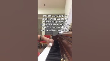 Read the description if you want to learn your piano pieces in SHORT practice sessions!