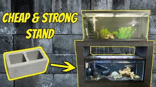 The Cheapest, Strongest Aquarium Stand  Made with Concrete Blocks!