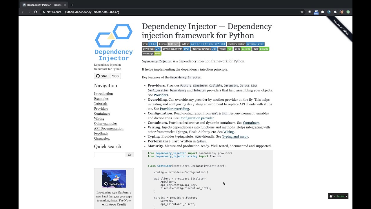 Dependency Injector 4.0 — упрощенная интеграция с другими Python ...