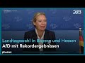Pressekonferenz der AfD zu den Landtagswahlen in Bayern und Hessen am 09.10.23