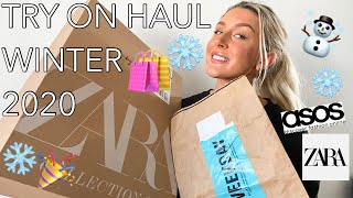 COLLECTIVE TRY ON HAUL 2020 | *all your comfy winter staples* Zara, WEEKDAY &amp; more