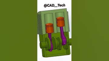Engine Assembly with Animation #Solidwork #shorts #cad #shortvideo #modeling #solidworks #mechanical