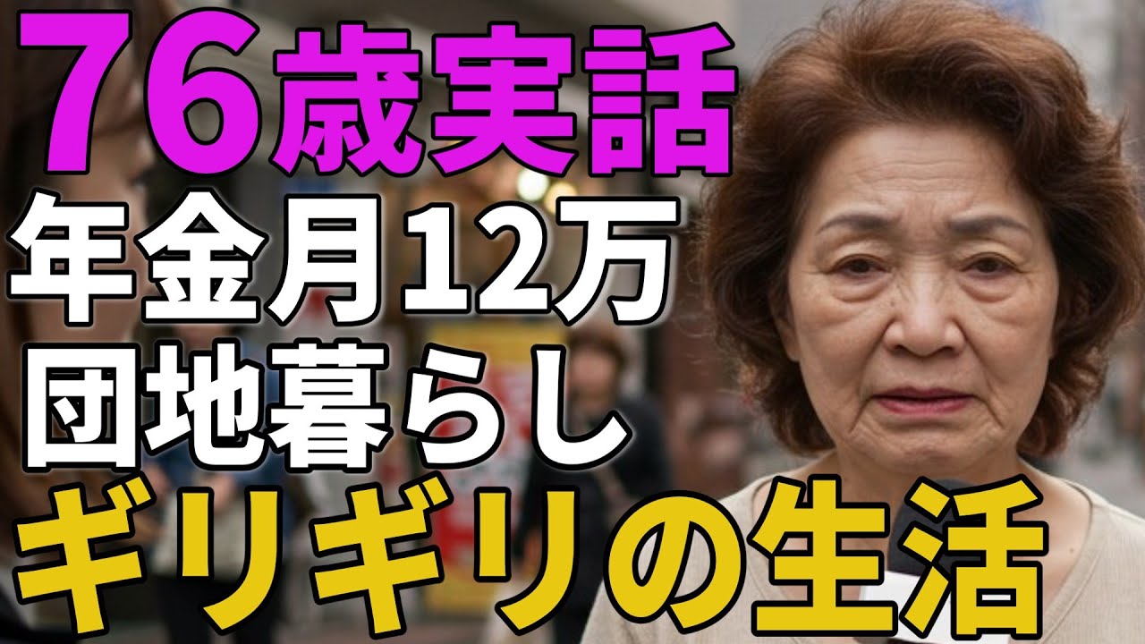 76歳女性。年金月12万団地暮らし「ギリギリの生活」とその暮らしの実態を語る