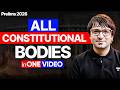 All CONSTITUTIONAL BODIES in ONE SHOT | Prelims 2026 | Sarmad Mehraj | UPSC Polity