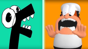 Pizza Tower Screaming Meme ALPHABET LORE vs GARRY