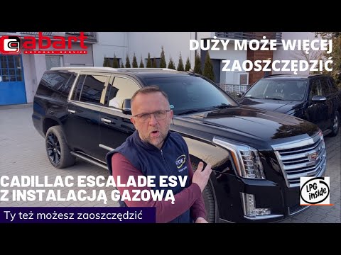 Nadwymiarowy Cadillac Escalade ESV 6.2 V8 oszczędza po montażu instalacji gazowej w @Abart Auto&Gaz