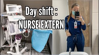 12 Hour Day Shift as a Nurse Extern in the Hospital