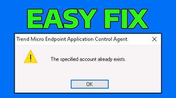 How To Fix The Specified Account Already Exists Error 1316