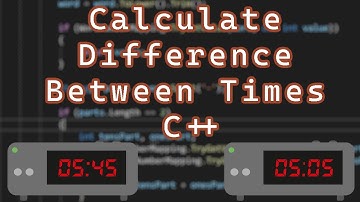How to Calculate the Difference Between Two Times in C++
