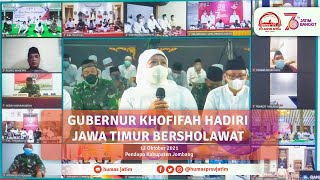 Gubernur Khofifah Hadiri Jatim Bersholawat di Jombang
