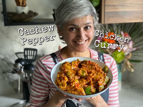 PEPPER AND CASHEWNUT CHICKEN CURRY  Chetna cooks chicken curry  Food with Chetna