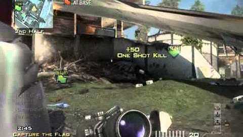 MW3 - CTF Barrett Triple Kill on Black Box