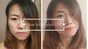How to fix your resting b face, rbf makeup, 微笑唇画法