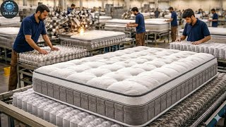 Inside A Mattress Factory | How Premium Spring Mattresses Are Made Step By Step