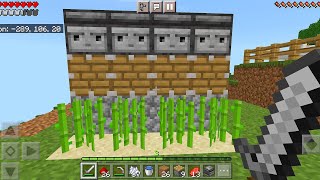 Modifying My Sugar Cane Farm In Minecraft Pe Survival
