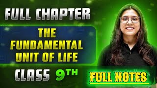 THE FUNDAMENTAL UNIT OF LIFE CLASS 9|| Class 9 The fundamental unit of life PW notes.