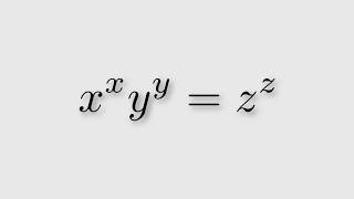 x^xy^y=z^zの非自明な整数解は存在するか?