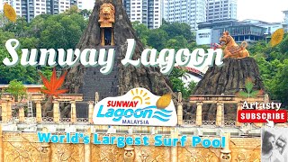 Sunway Lagoon Amusement Park 2023 | Things To Do in Kuala Lumpur , Malaysia | @travelingartasty