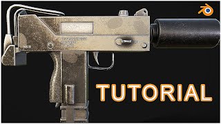 HOW TO MODEL A WEAPON | BLENDER | MAC-10 | FREE DOWNLOAD |