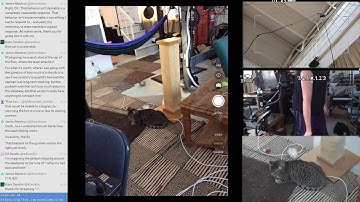 Flyer camera and the Winch Bots get to know each other @scanlime-in-progress