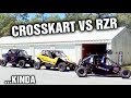 Crosskart at the Track. Pure Insanity...Until it Blew Up