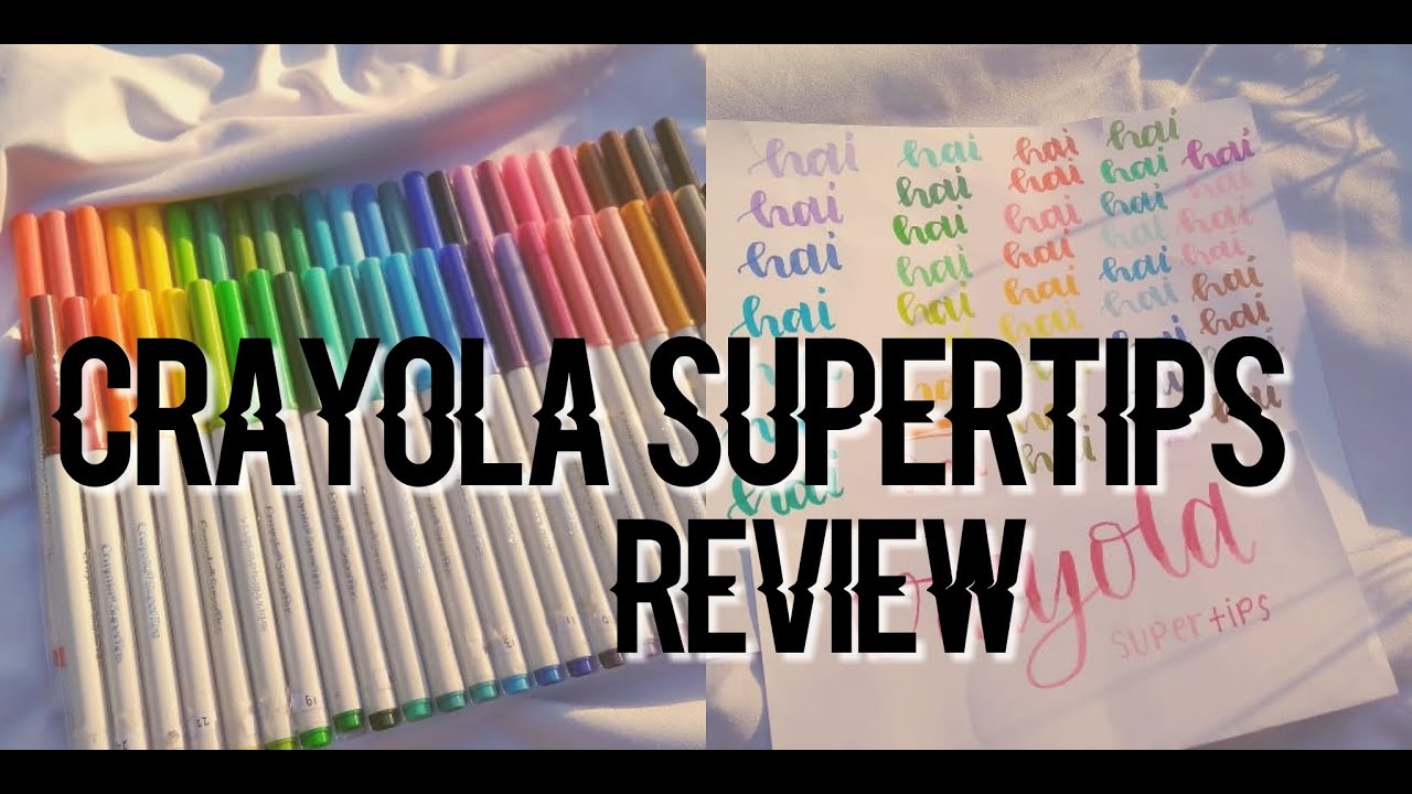 CRAYOLA SUPERTIPS REVIEW | INDONESIA - YouTube