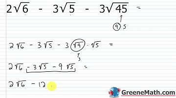 Algebra 2 Lesson #57 Adding and Subtracting Radical Expressions
