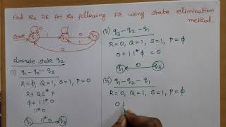 Famous Theory of Computation: Conversion of DFA to RE- State Elimination Method- Example3 Net Worth
