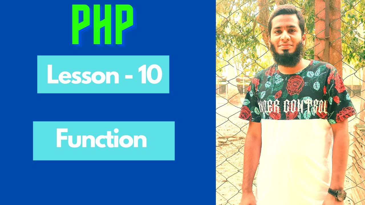 10 Basic PHP Part 10 About function - YouTube