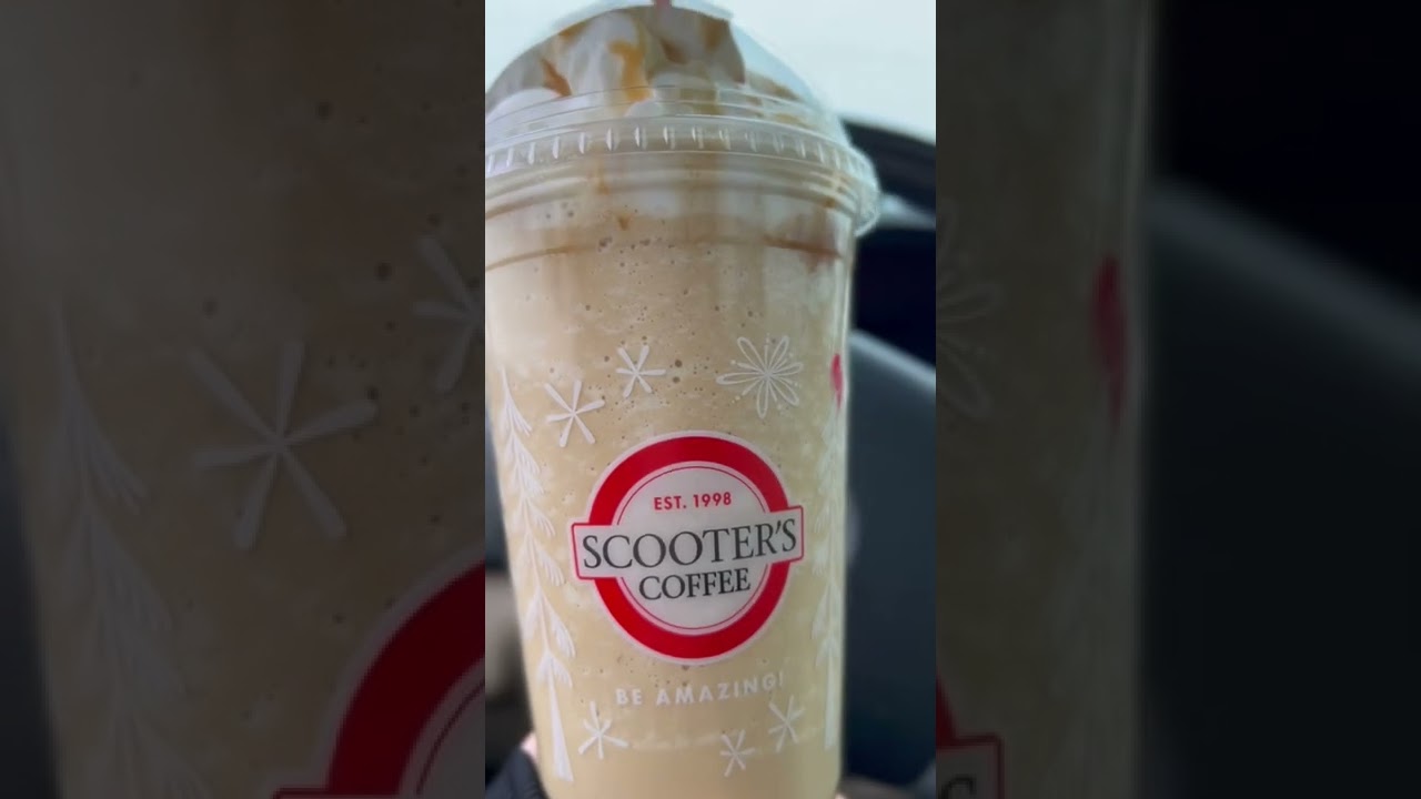 A Large Scooters Blended Caramelicious. 🥰💕