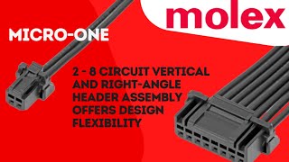 Micro-One the compact and reliable wire-to-board connector system from Molex