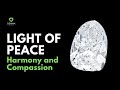 Light of peace a diamond symbolizing harmony and compassion